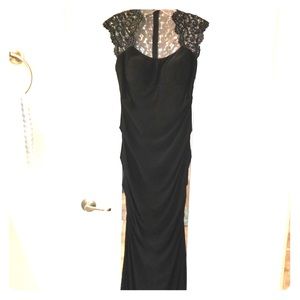 Caché black evening gown